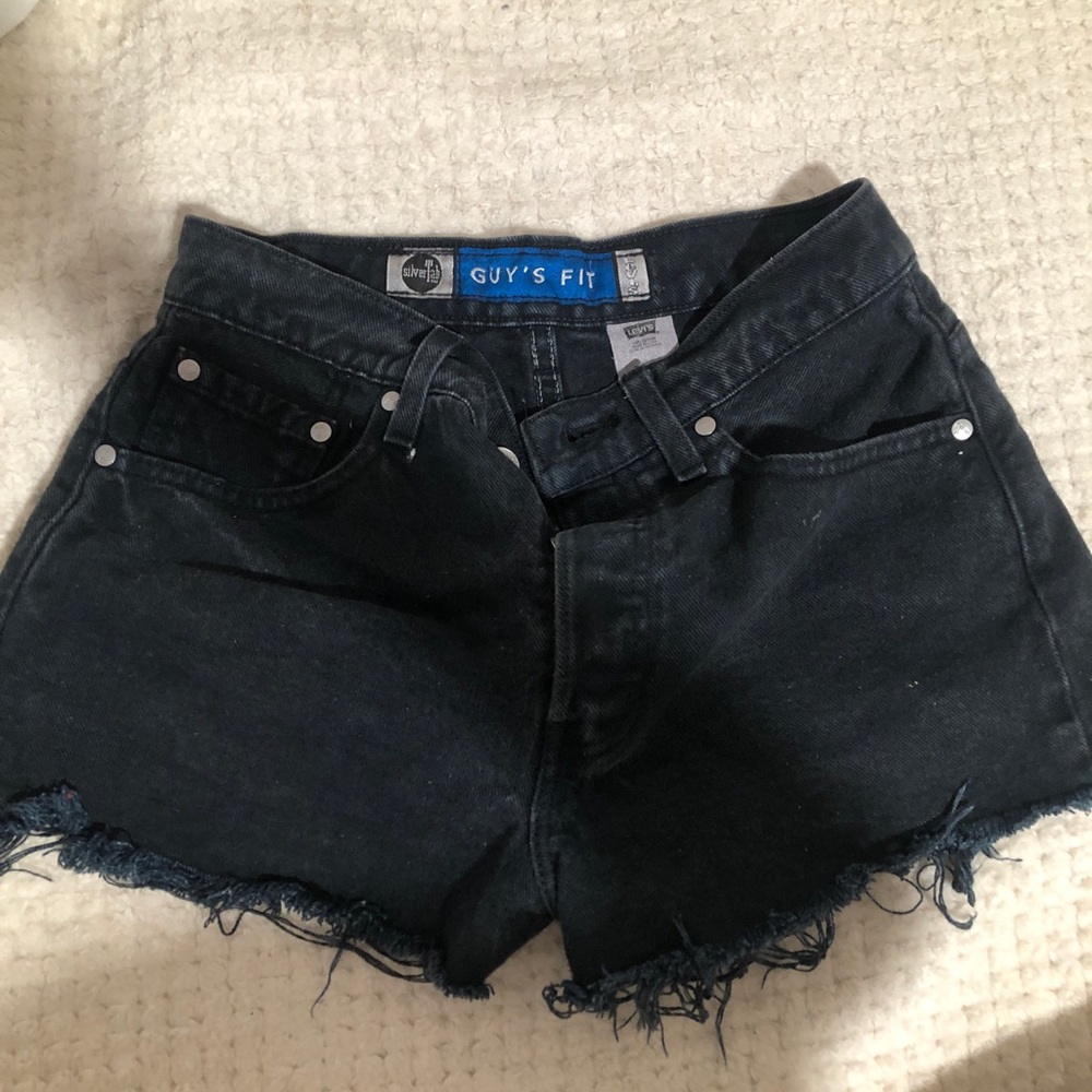 Distressed Levi’s High Waisted Shorts